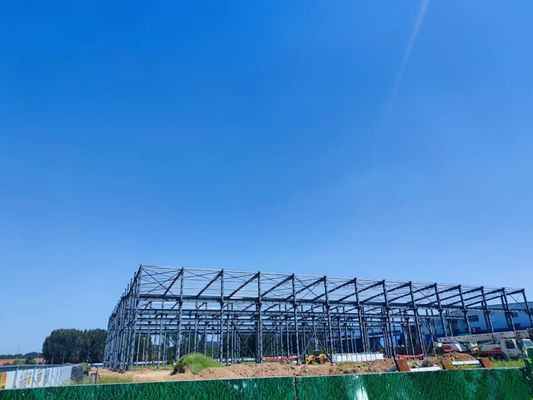 Q235 Εξαιρετική Σχεδίαση Προκατασκευασμένης Χαλύβδινης Δομής Εργαστηρίου Κατασκευαστική Λύση Παράδοσης