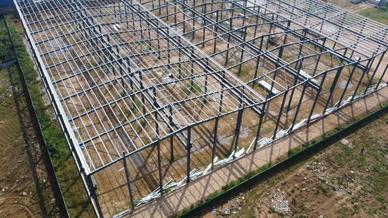Σύγχρονη κατασκευή ελαφρού χάλυβα Φρέμα Κτίριο αποθήκης με πέντε κύριους τύπους δομικών στοιχείων