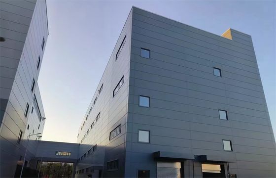 Ανθεκτική μεταλλική κατασκευή πλαισίου από χάλυβα, προκατασκευασμένη κατασκευή μεταλλικής αποθήκης, υψηλή απόδοση, υψηλή σταθερότητα